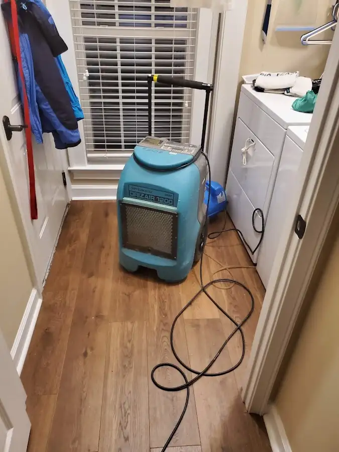 Commercial dehumidifier deployed for Flood Damage Cleanup in Dover
